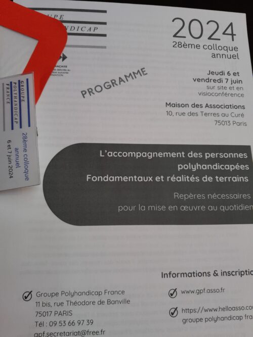 La direction de l’activité et des métiers participe au 28eme colloque du Groupe Polyhandicap France.