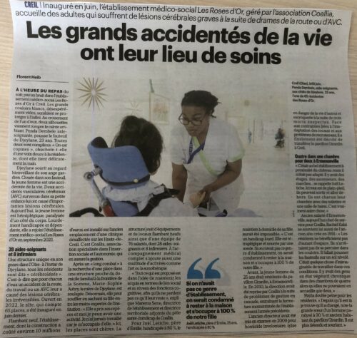 Etablissement les Roses d’Or à Creil Les grands accidentés de la vie ont leur lieu de soins.