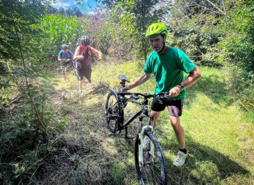 Sortie « VTT » dans la vallée de la Somme, hier après-midi. EANM / SAVSR « Les Tisserins »