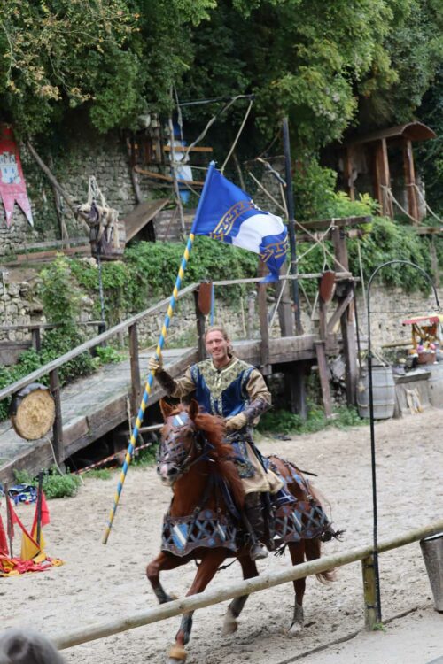 Retour au moyen âge avec le spectacle la légende des chevaliers et visite de la ville de Provins pour la pension de famille de Sens !