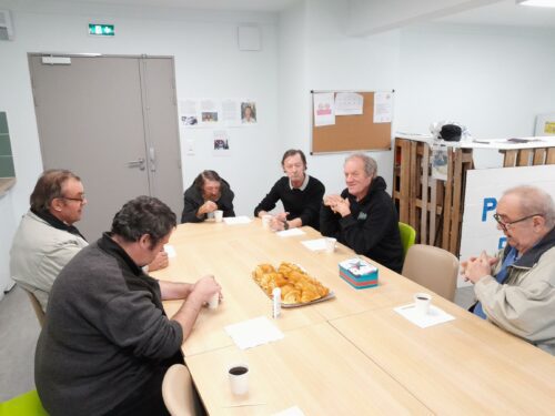 Ce matin petit déjeuner avec des résidents très motivés et en forme et discussion autour des évènements climatiques que nous avons eu récemment dans l’Aisne, avec des personnes encore choquées. Nous échangerons vers des sujets plus joyeux lors de nos prochaines activités.