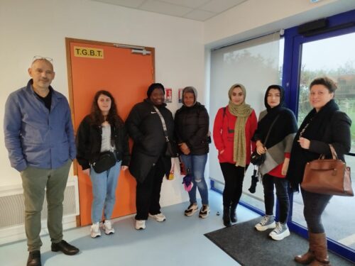Semaine de l’Intégration: Organisation par AGIR 29 d’une visite pour des BPI d’une entreprise d’insertion « A toute Vapeur » à Quimper. Un grand merci à Mme Bourssaud et M. Burger ainsi qu’à l’ensemble des salariés pour nous avoir accueillie en présence de la direction DDETS, de la DT OFII Bretagne.