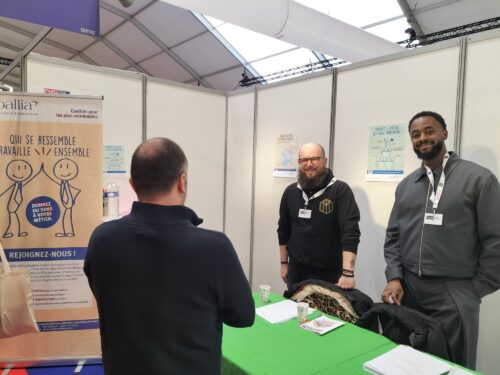 La Direction territoriale Paris était présente sur le stand Coallia du salon « Paris pour l’Emploi » ! Ravis d’être en soutien de l’équipe Dev Rh qui tenait le stand pendant 2 jours. Merci à eux 🙏🏻De nombreux candidats rencontrés et l’occasion de rencontrer des collègues en interne 👍🏻