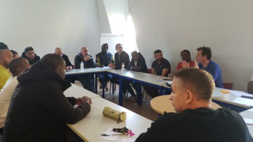 Atelier santé mentale et bien-être pour les hommes du CHU Notre-Dame de Bon Secours Paris 14, mené par l’association Madera.