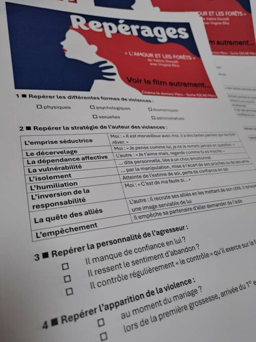 26/11: Séance de sophrologie.27/11: Echange en anglais autour des messages dans les chansons de Taylor Swift.28/11: Séance de cinéma « L’Amour et les Forêts ».Merci à l’ESCAB pour l’organisation de ces activités pour la journée internationale contre les violences faites aux femmes !