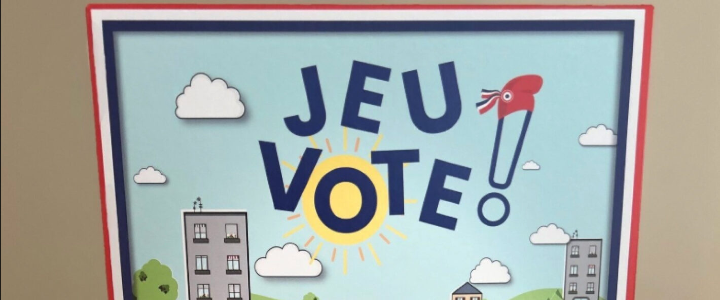 Première présentation du coffret « Jeu Vote ! »