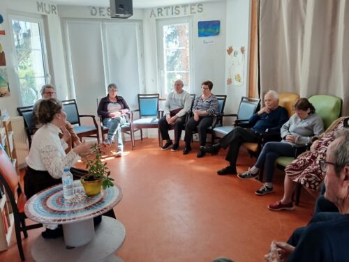 Le temps d’un instant, les mots ont pris vie…Merci à notre conteuse d’avoir offert évasion et émotions à l’accueil de jour de Saint-Chéron.