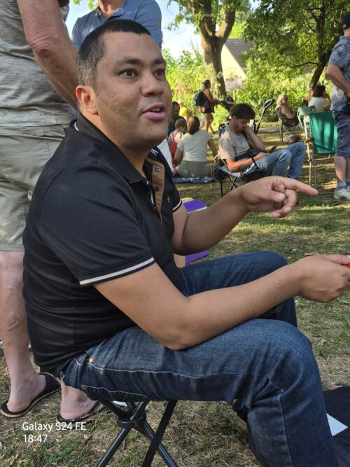 Hier soir, apéro concert au frais et en pleine nature au Parc du Moulin à Tan, ambiance assurée par le groupe l’Hermione !