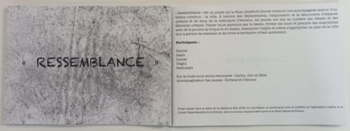 Le mercredi 9 septembre, les jeunes du SAMNA ont organisé un vernissage pour l’exposition « Ressemblance ». Ils ont pu présenter leurs créations artistiques réalisées avec l’artiste plasticien Luis Meyer. Un art book a aussi été tiré et leurs œuvres seront exposées pdt 1 mois dans une bibliothèque.