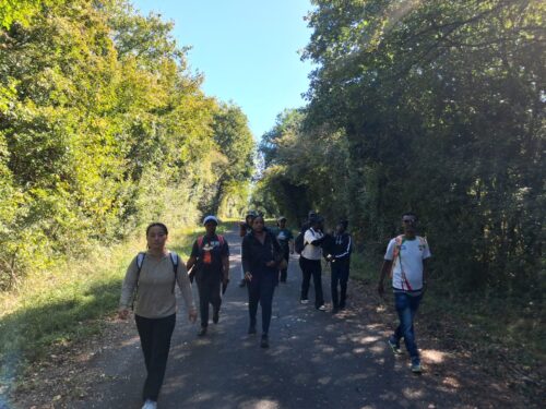 Randonnée de 10,5km pour le CADA de Poitiers avec 12 résidents dans la forêt de Biard. 🥾
